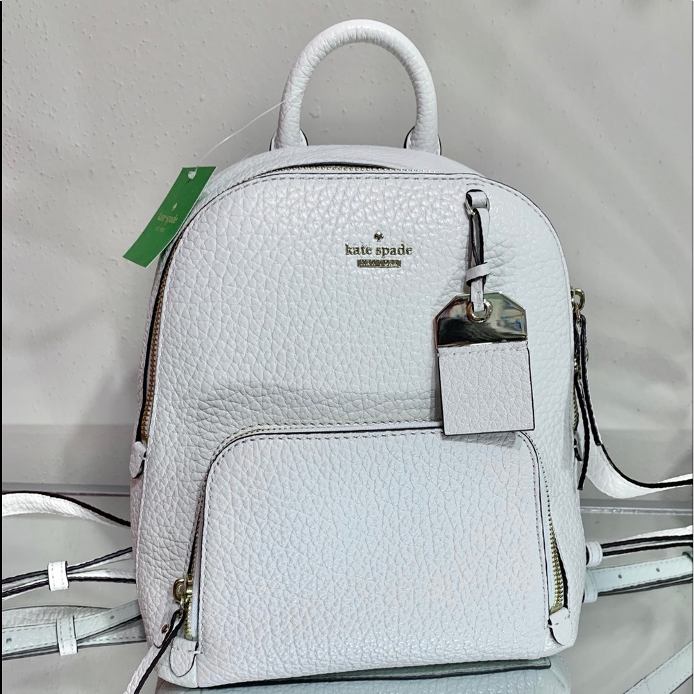 Kate Spade caden carter backpack white.
